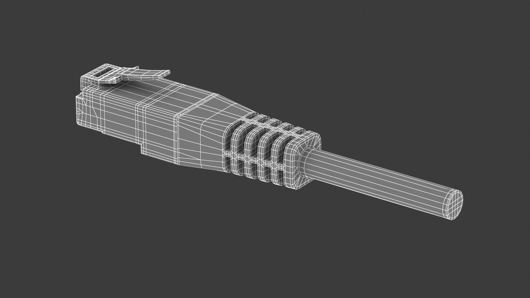 Ethernet Male Module 3D model_6