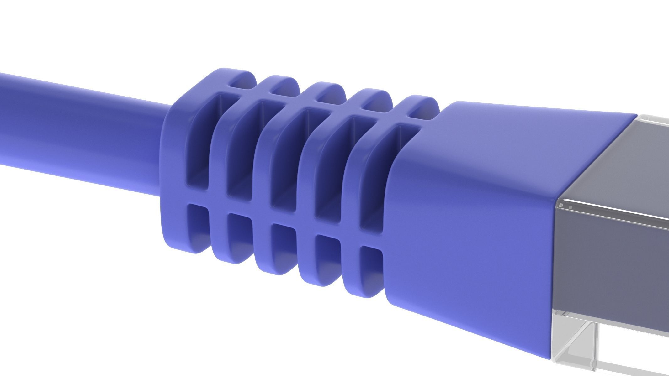 Ethernet Male Module 3D model_3