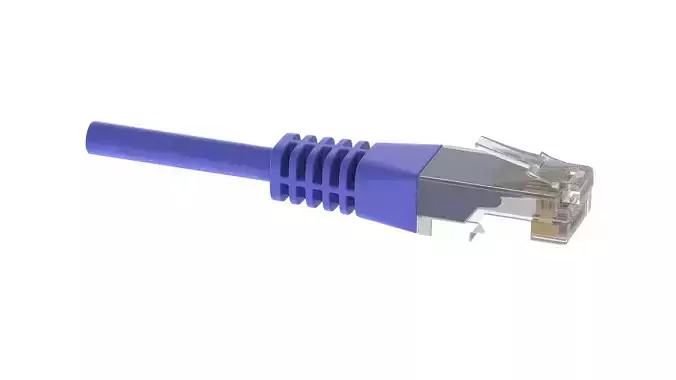 Ethernet Male Module 3D model