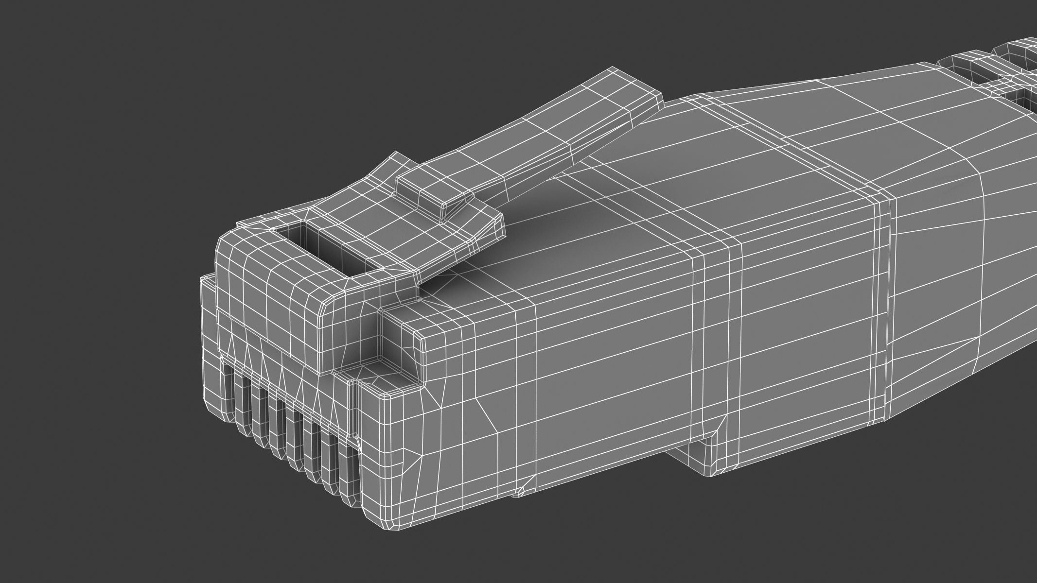 Ethernet Male Module 3D model_7