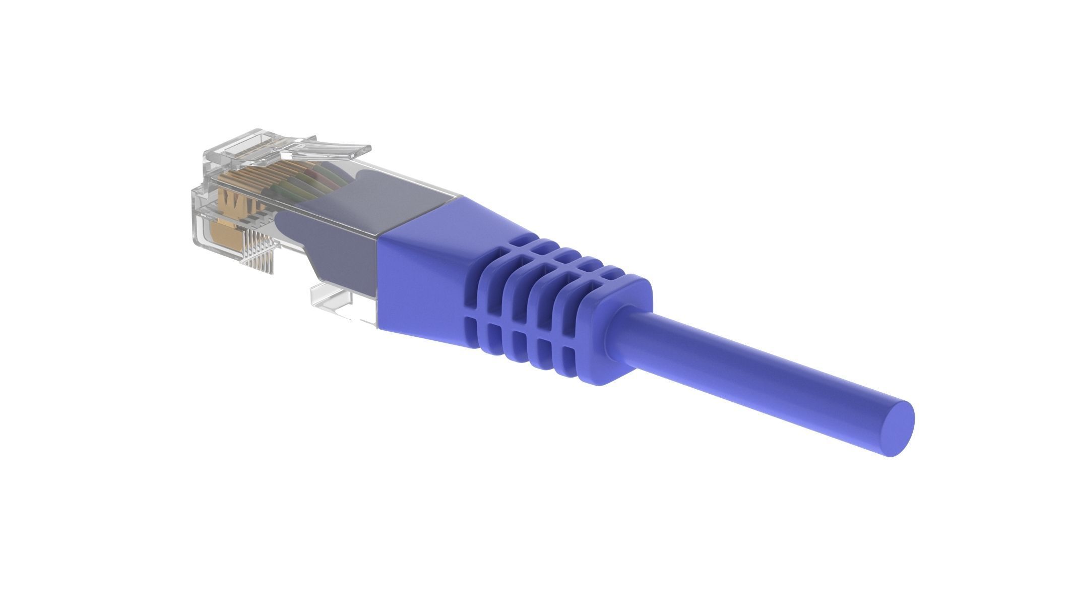 Ethernet Male Module 3D model_1