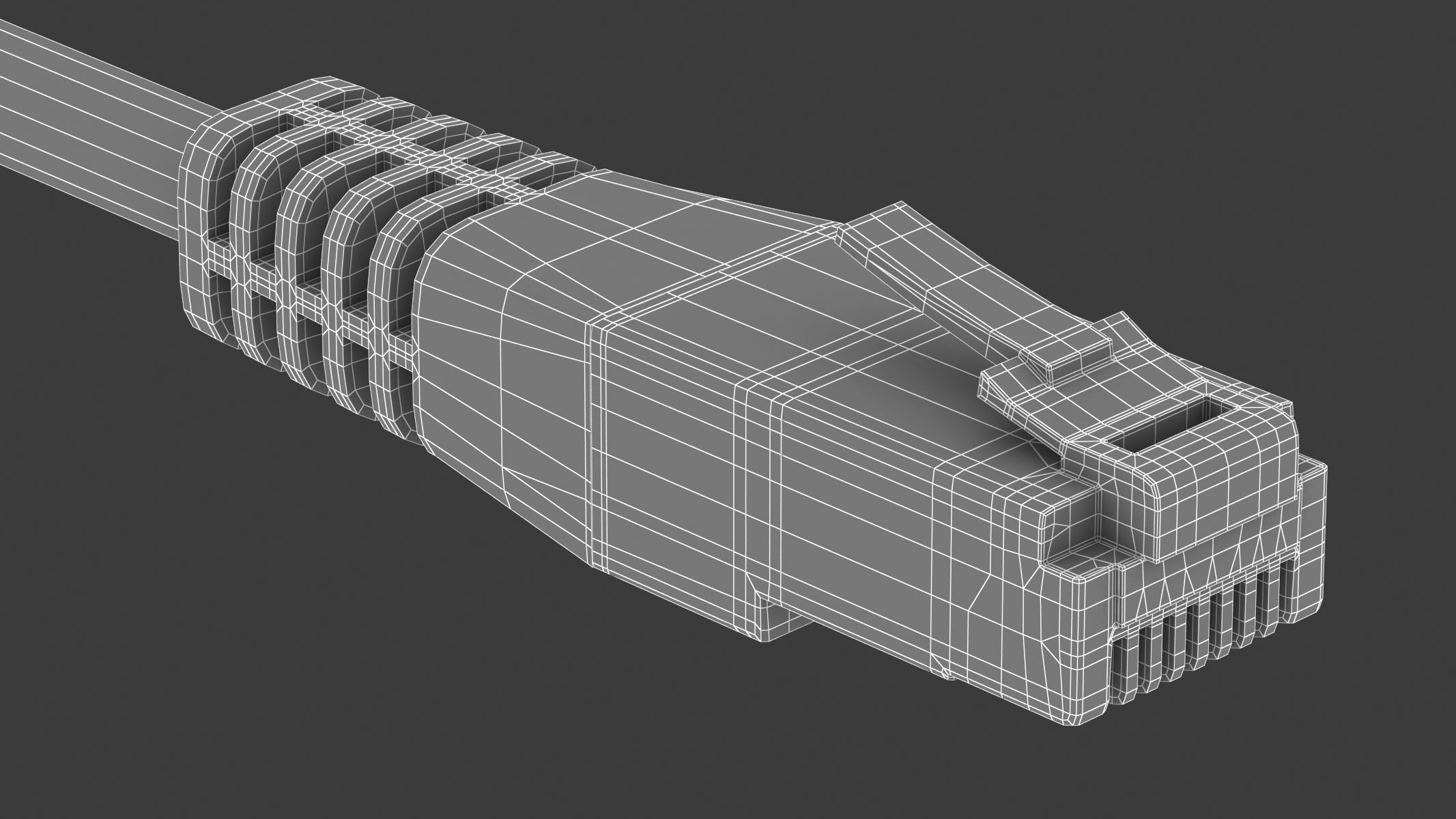 Ethernet Male Module 3D model_9