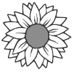 Sunflower Cookie Cutter 3D print model_0