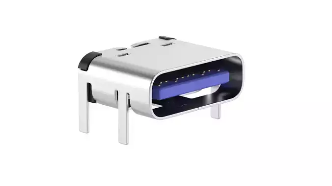 Micro USB Type C Female Module 3D model
