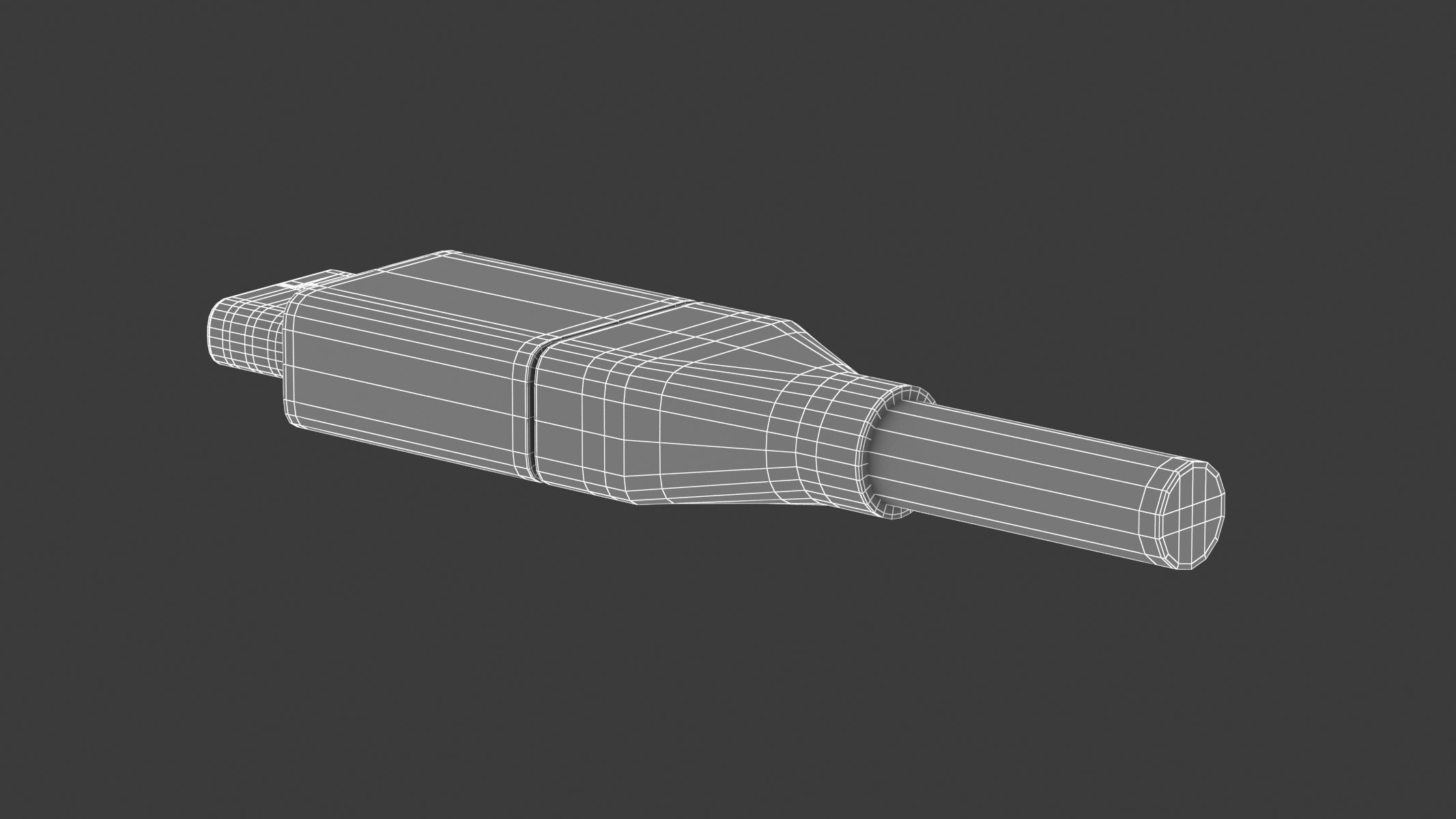 Micro USB Type C Male Module 3D model_6