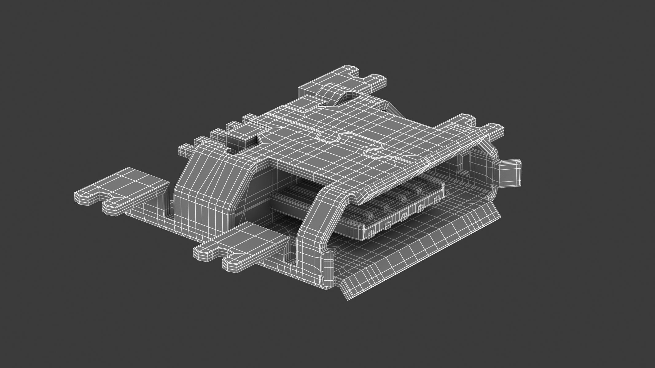 USB Micro B Female Module 3D model_5