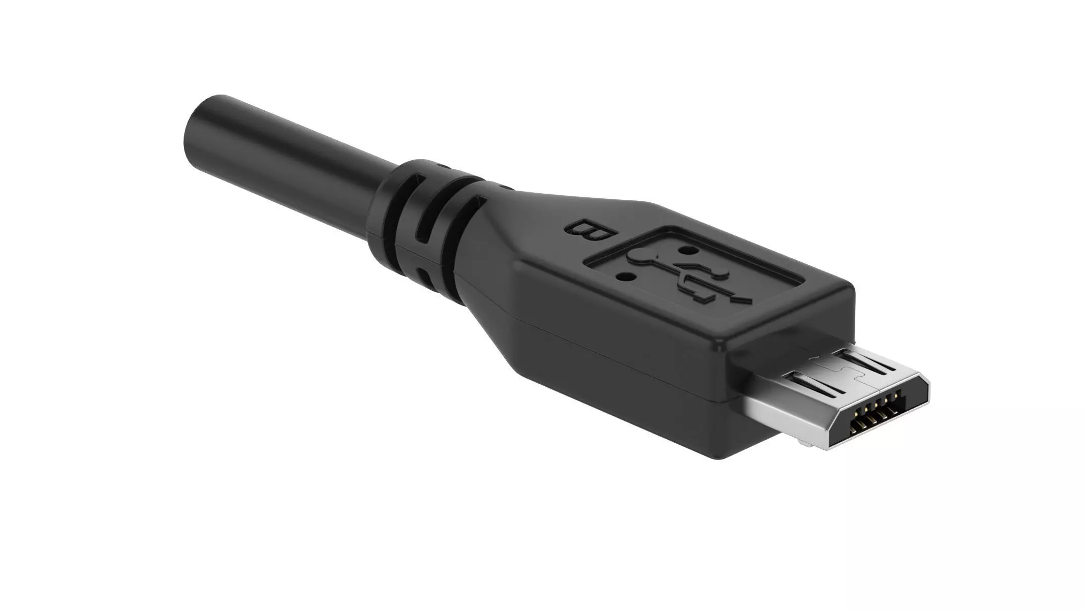 USB Micro B Male Module 3D model_0