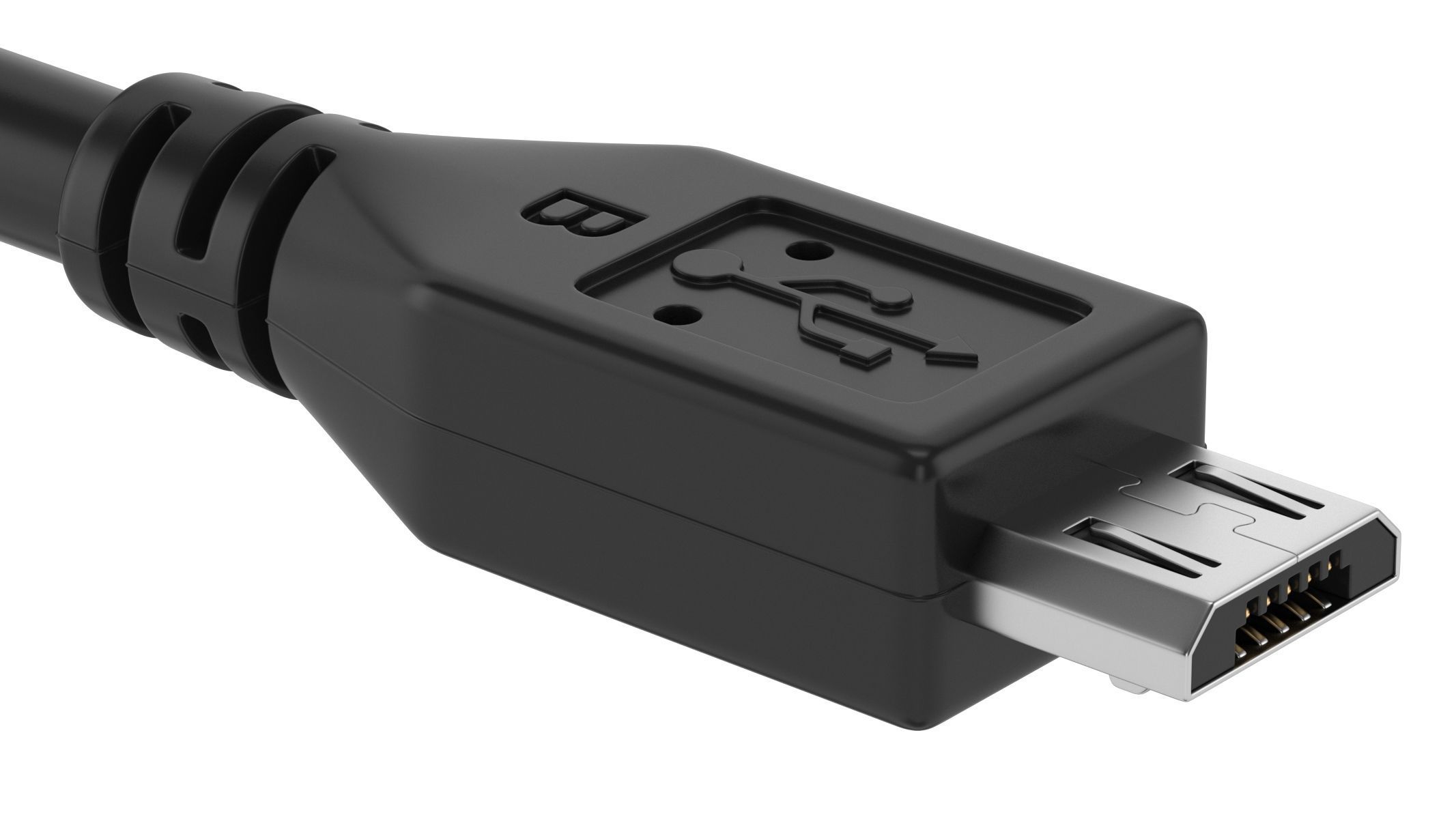 USB Micro B Male Module 3D model_4