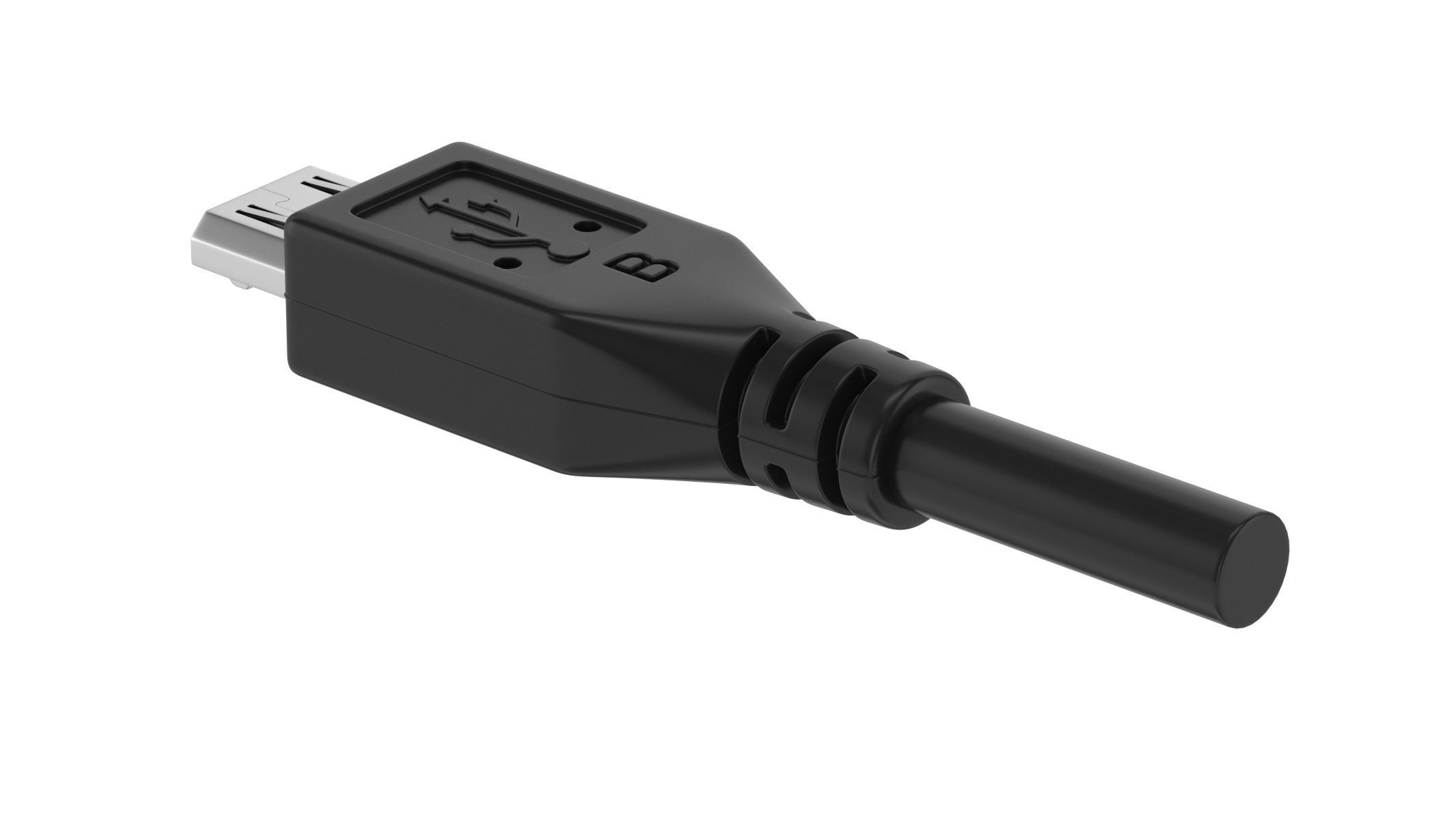 USB Micro B Male Module 3D model_1