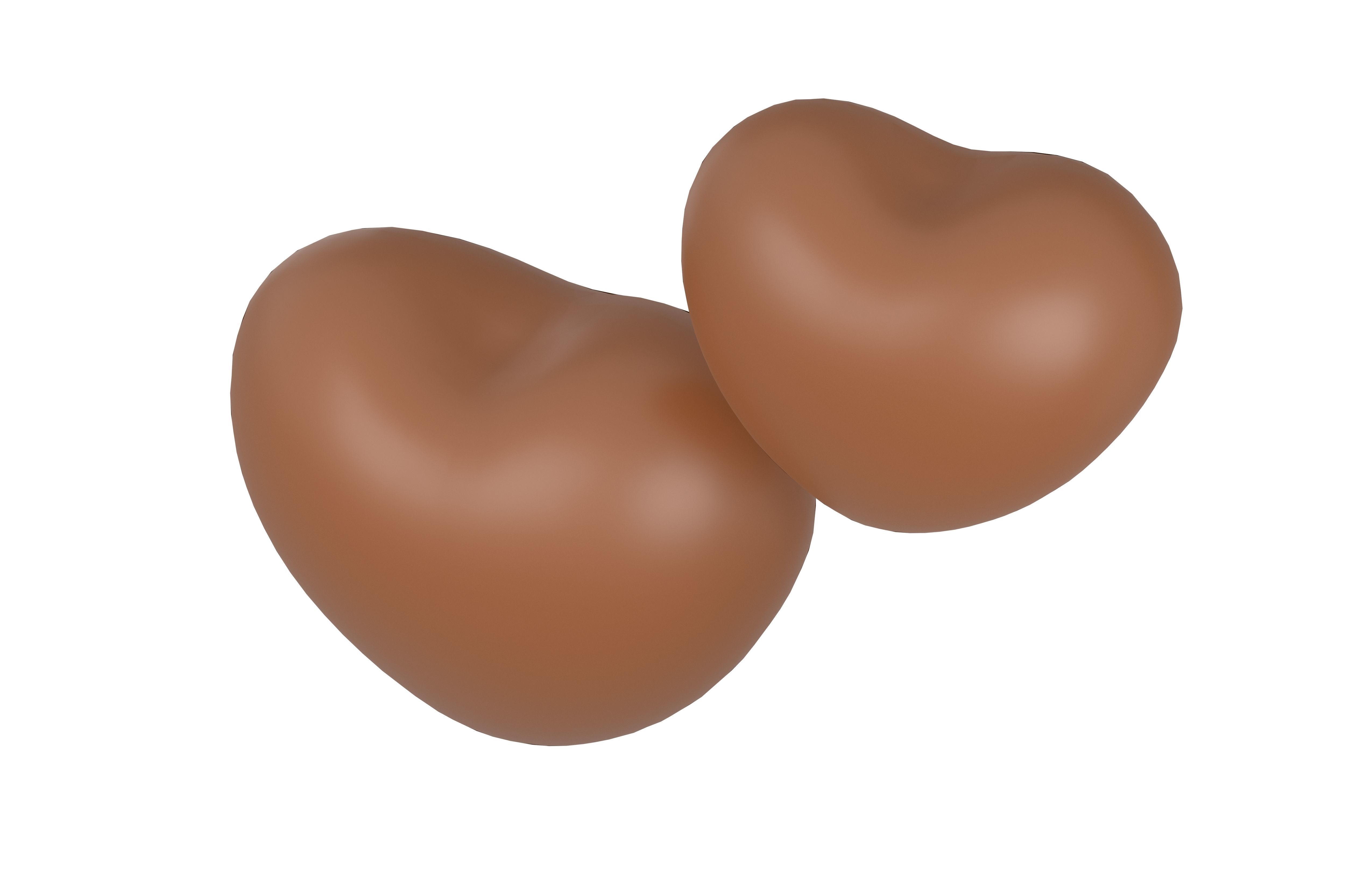 Two Hearts v1 003 Low-poly 3D model_2