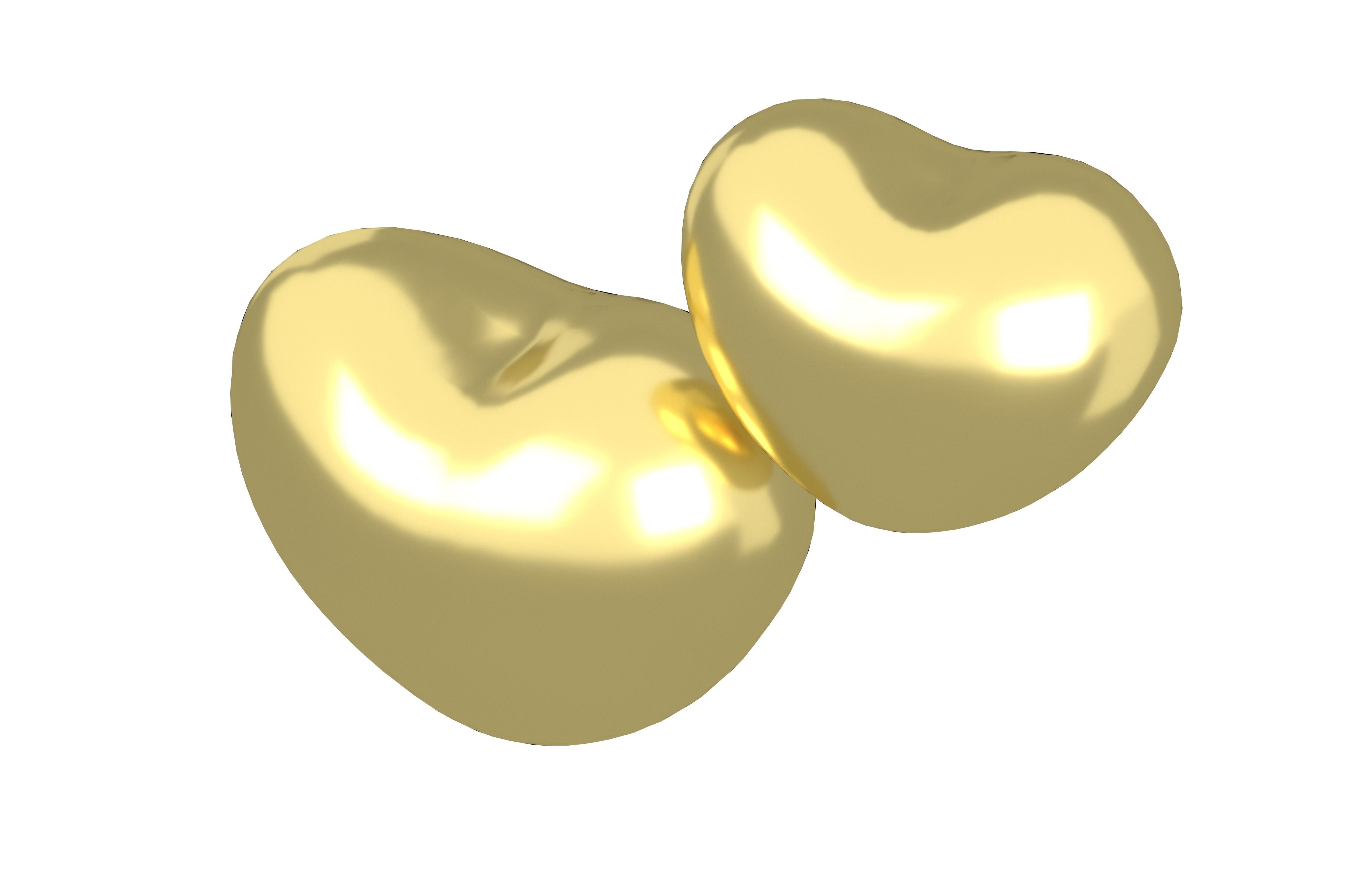 Two Hearts v1 004 Low-poly 3D model_2