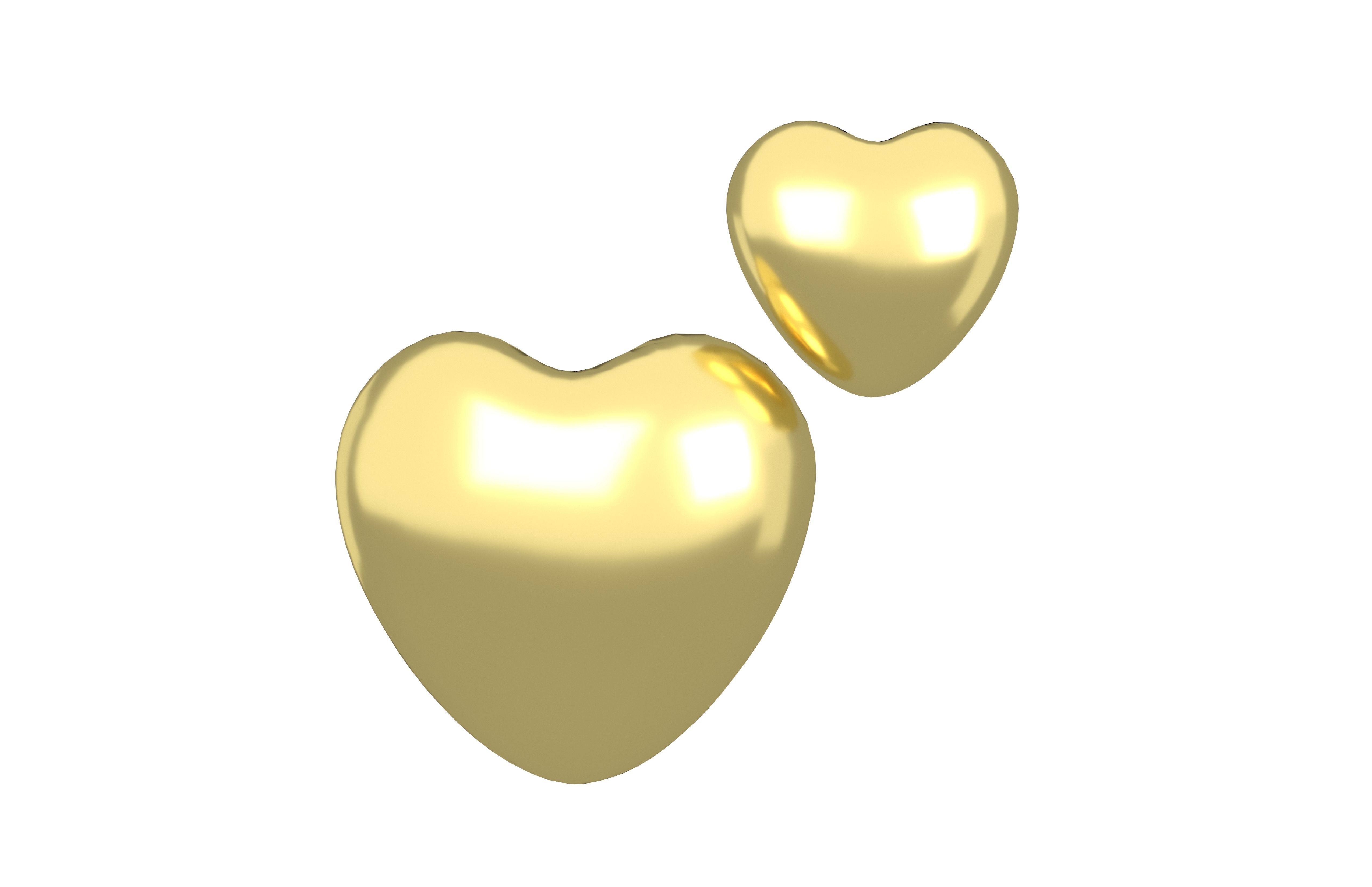 Two Hearts v1 004 Low-poly 3D model_1