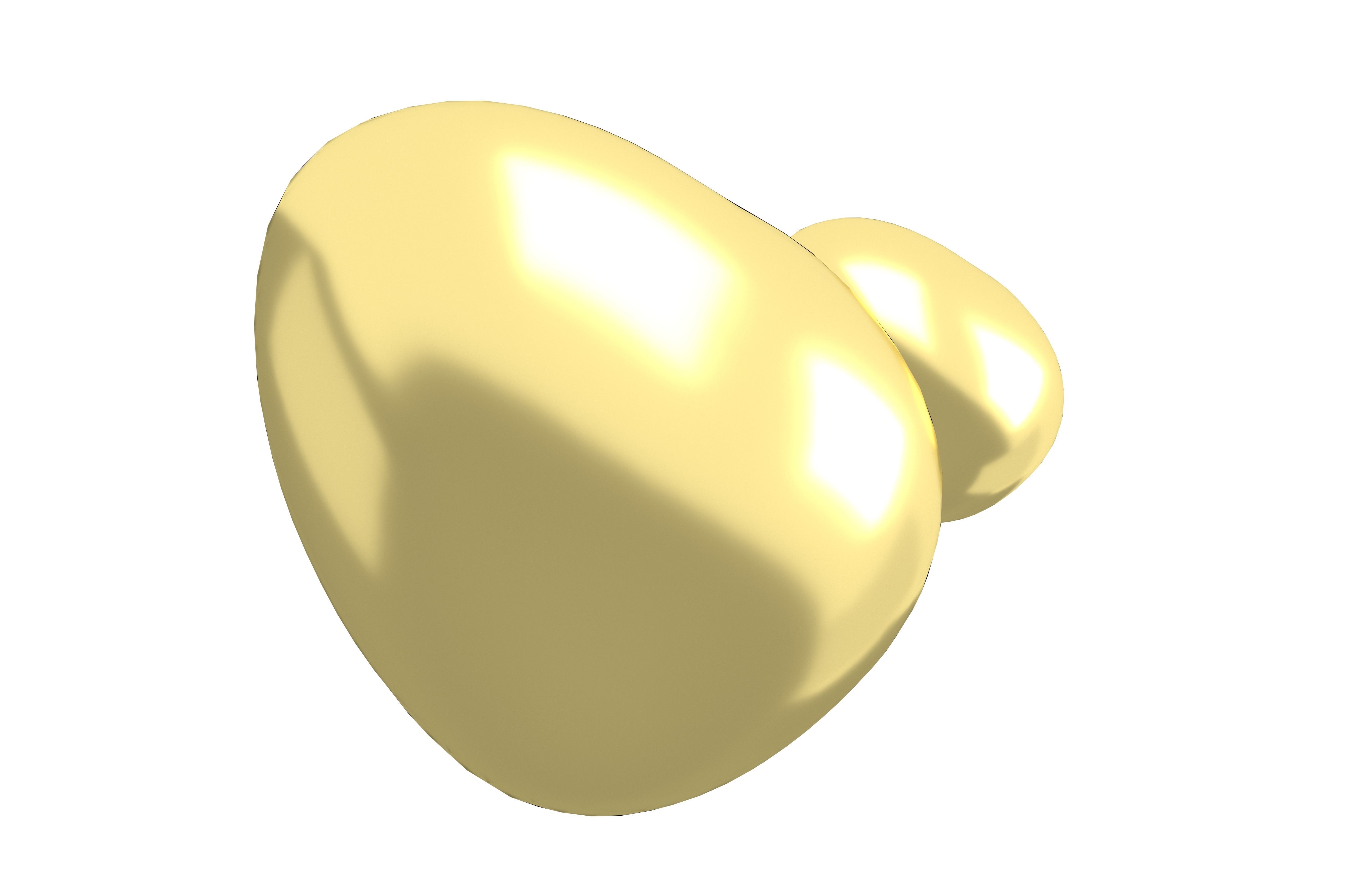 Two Hearts v1 004 Low-poly 3D model_3
