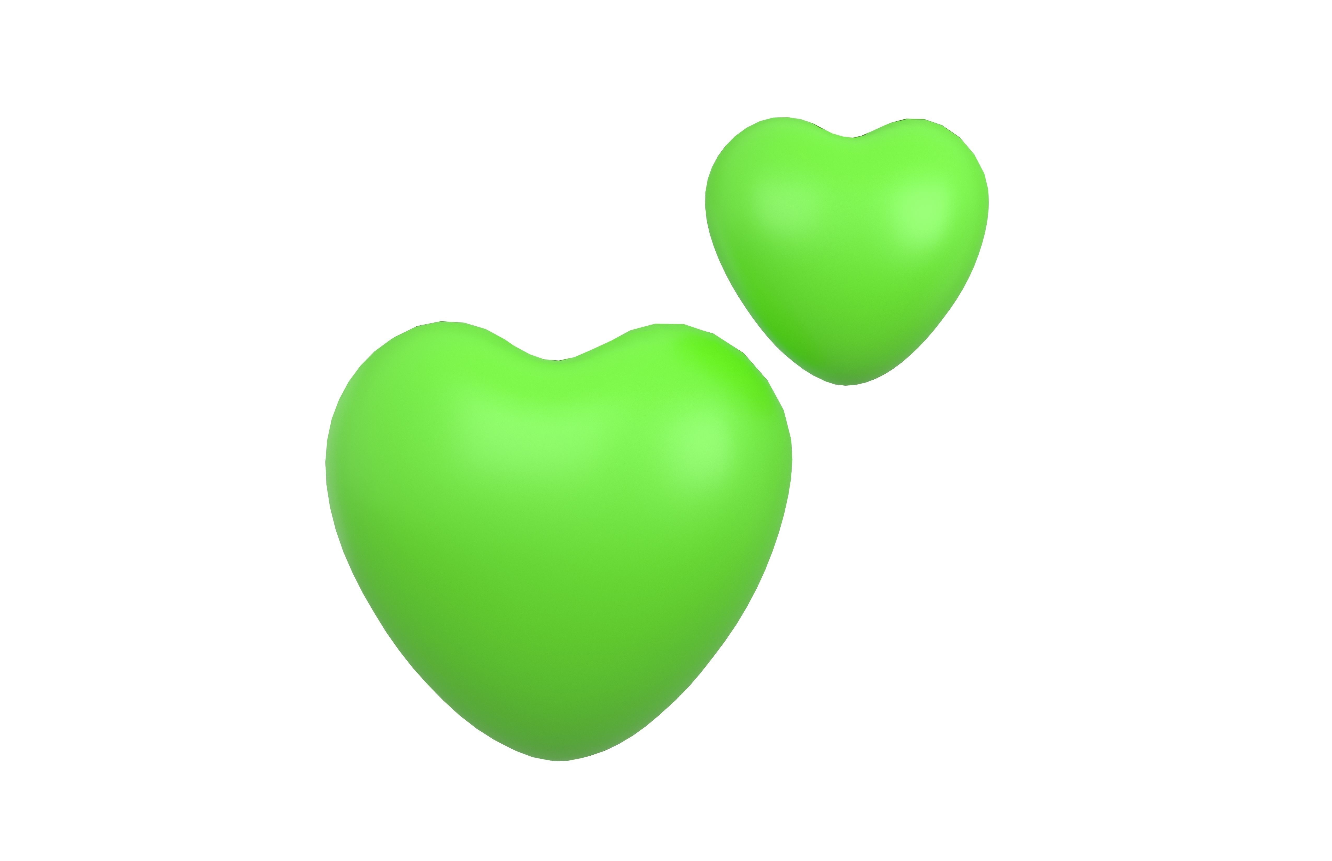 Two Hearts v1 008 Low-poly 3D model_1