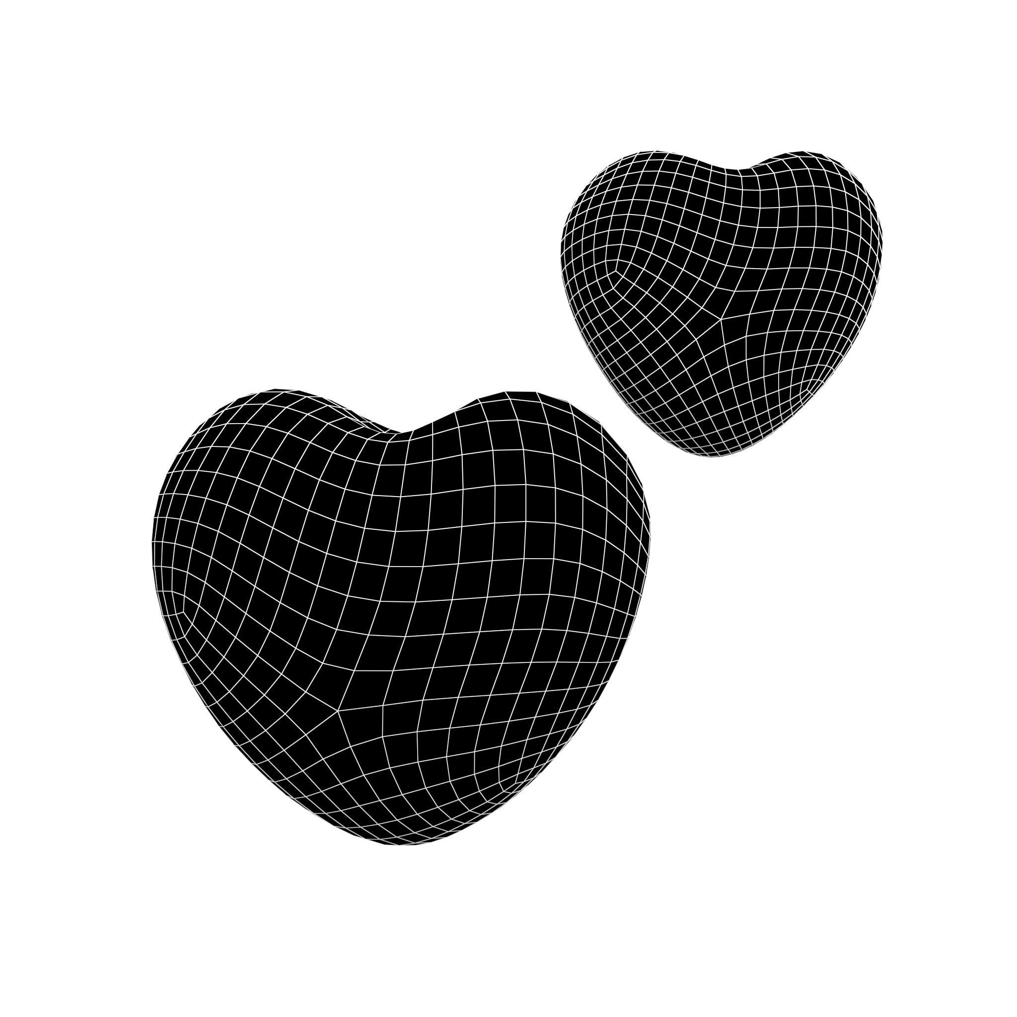 Two Hearts v1 010 Low-poly 3D model_5