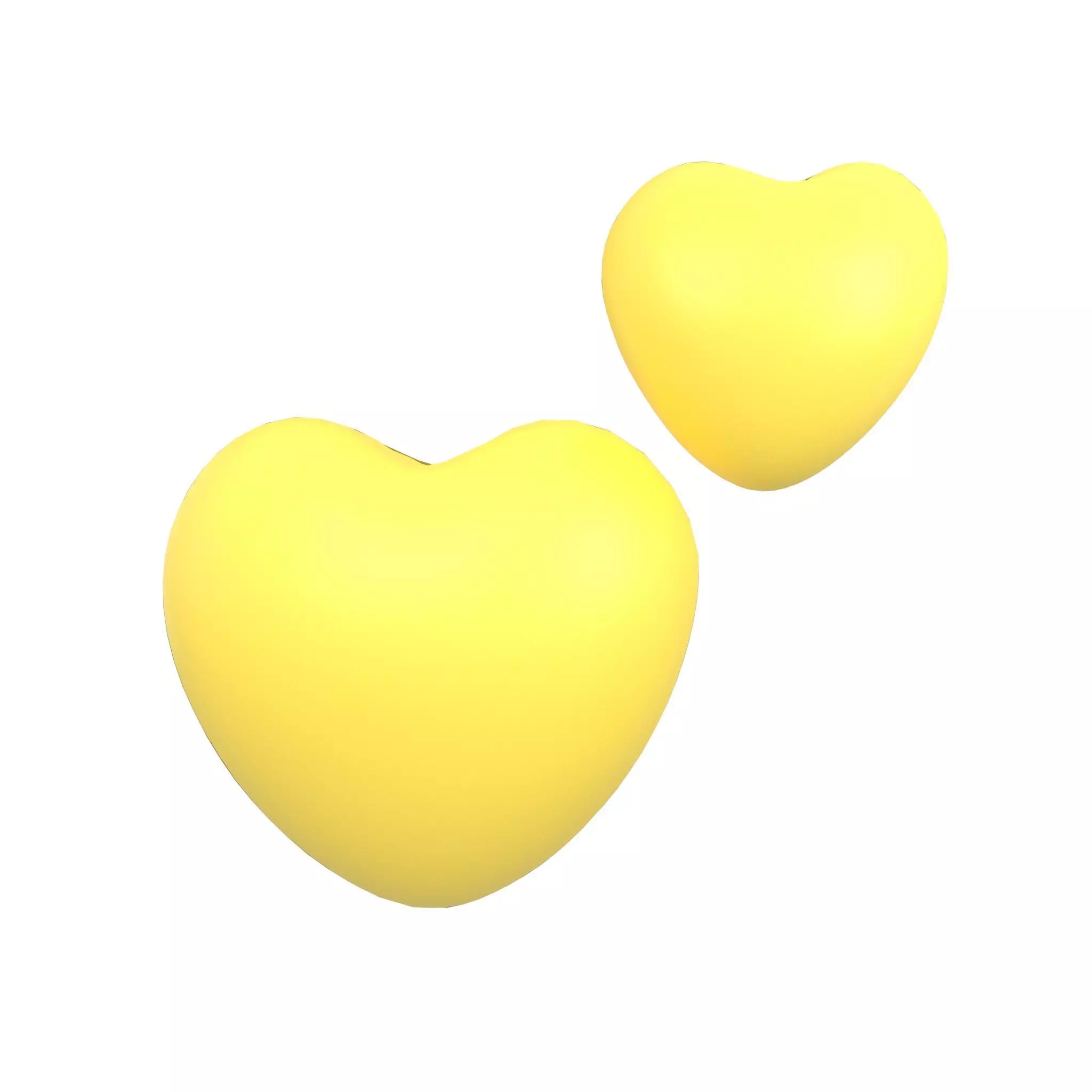 Two Hearts v1 012 Low-poly 3D model_0