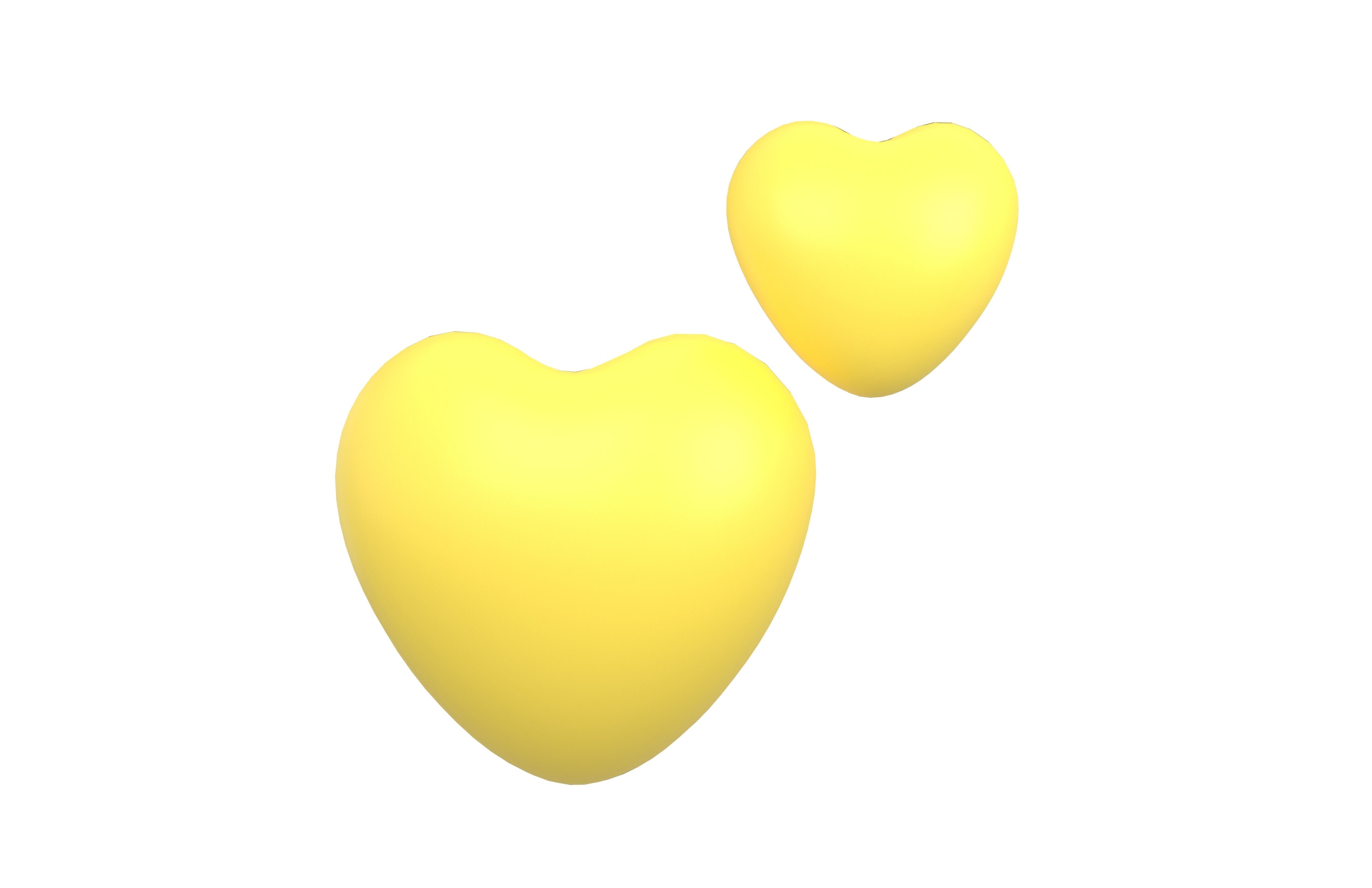 Two Hearts v1 012 Low-poly 3D model_1