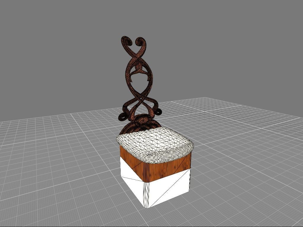 Msk - Chair fin9 3D model_2