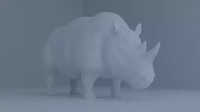 Rhino 3D model rhinoceros