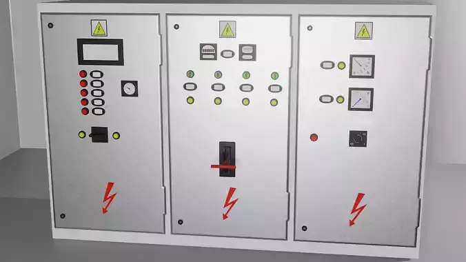 Electric box in retro style