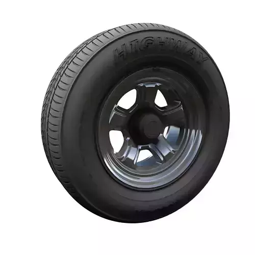 Dodge highpoly wheel 3D model