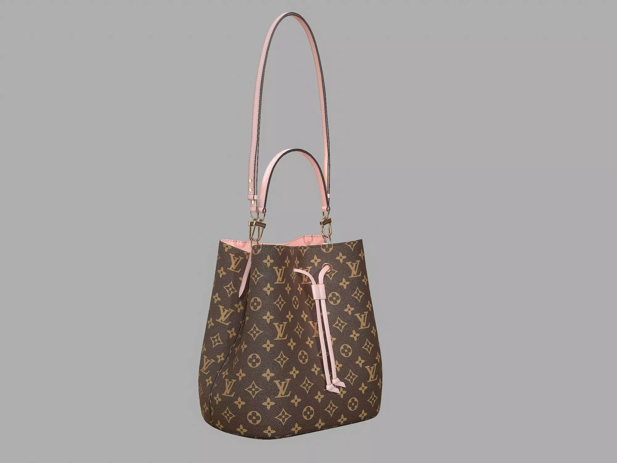 3D model Louis Vuitton Neonoe MM Bag Monogram Rose Poudre Pink