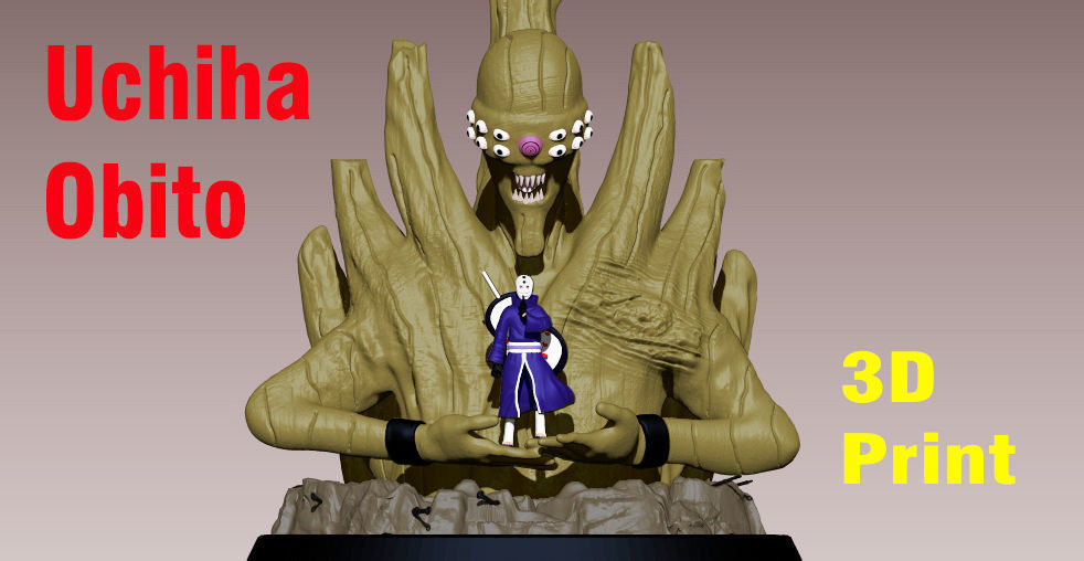 Obito Uchiha - NARUTO - the Ten Tails 3D print model_1