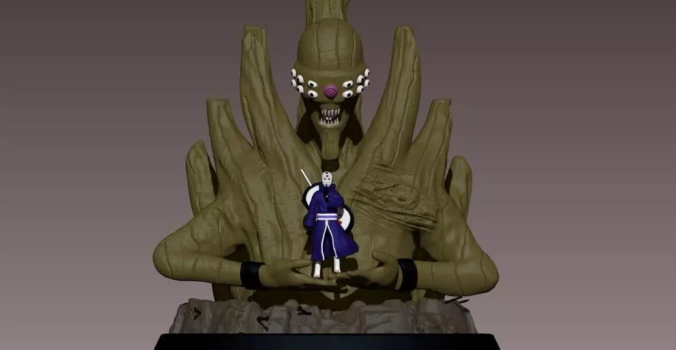 Obito Uchiha - NARUTO - the Ten Tails 3D print model_0