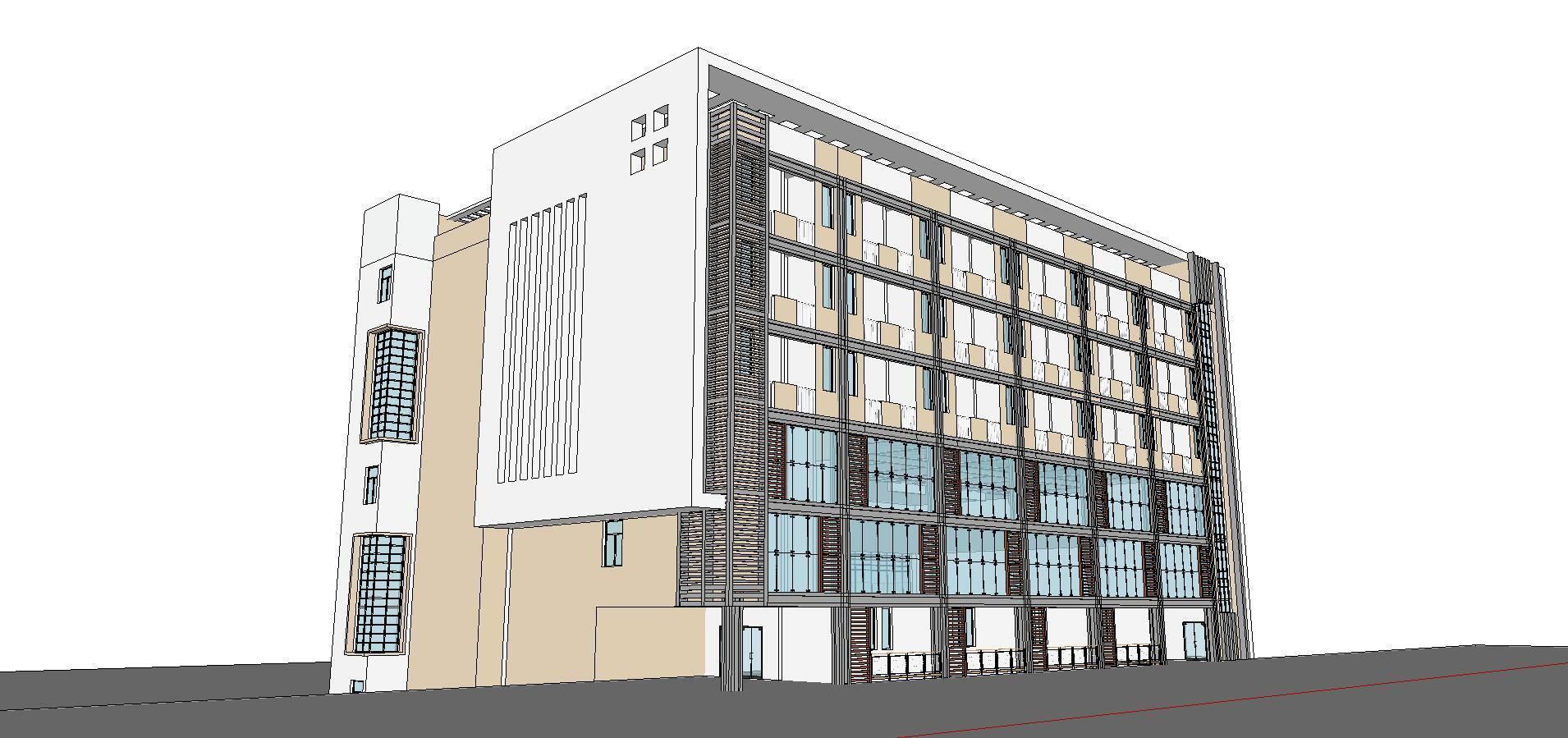 Office-Teaching Building-Canteen 74 3D model_4