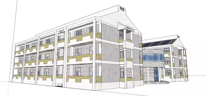 Office-Teaching Building-Canteen 82