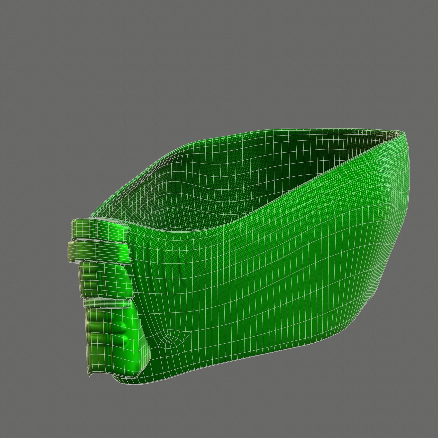 Gas mask helmet 3d model scifi Low-poly  Low-poly 3D model_5