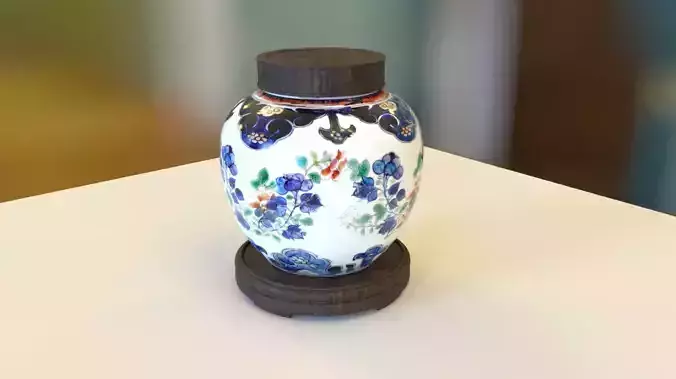Chinese ceramics 18 century Qing period 5 colour Ginger jar