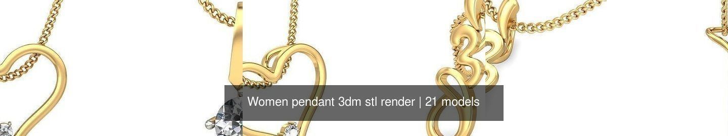 21 Ultra light weight pendant 3dm stl render 3D Model Collection_3