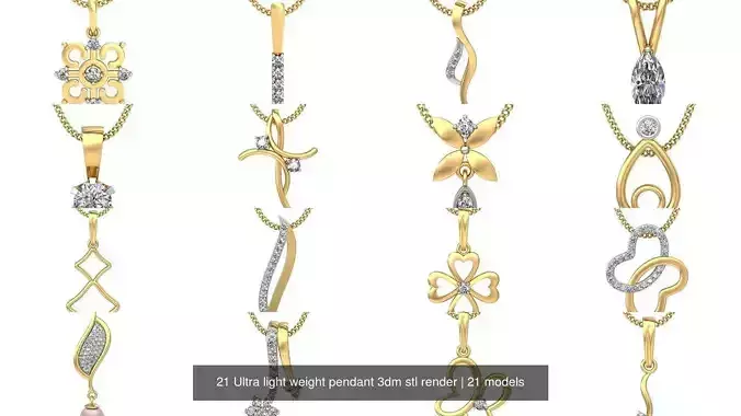 21 Ultra light weight pendant 3dm stl render 3D Model Collection 21 Ultra light weight pendant 3dm stl render 3D Model Collection