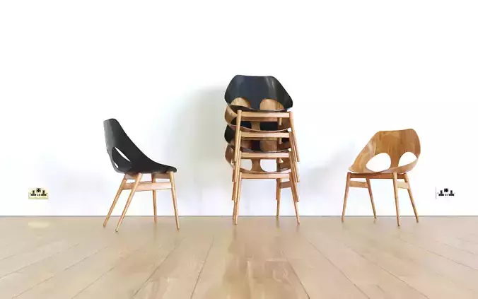 Carl Jacobs Jason Chair 1950 3D model