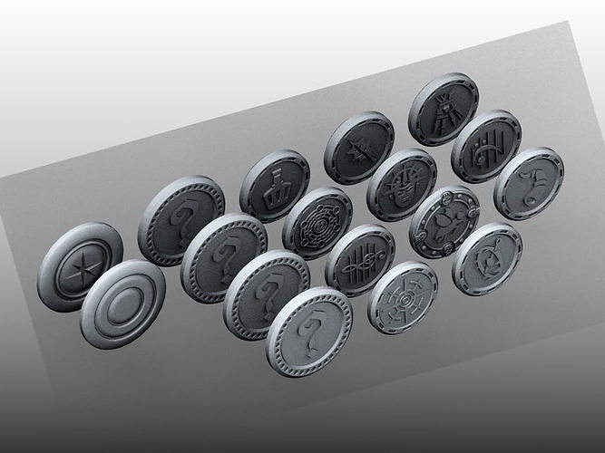 Tokens - Descent 3D print model