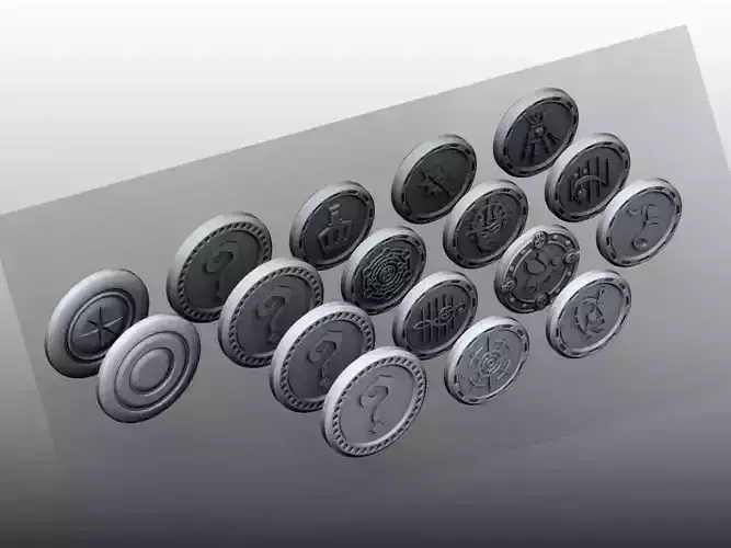 Tokens - Descent 3D print model