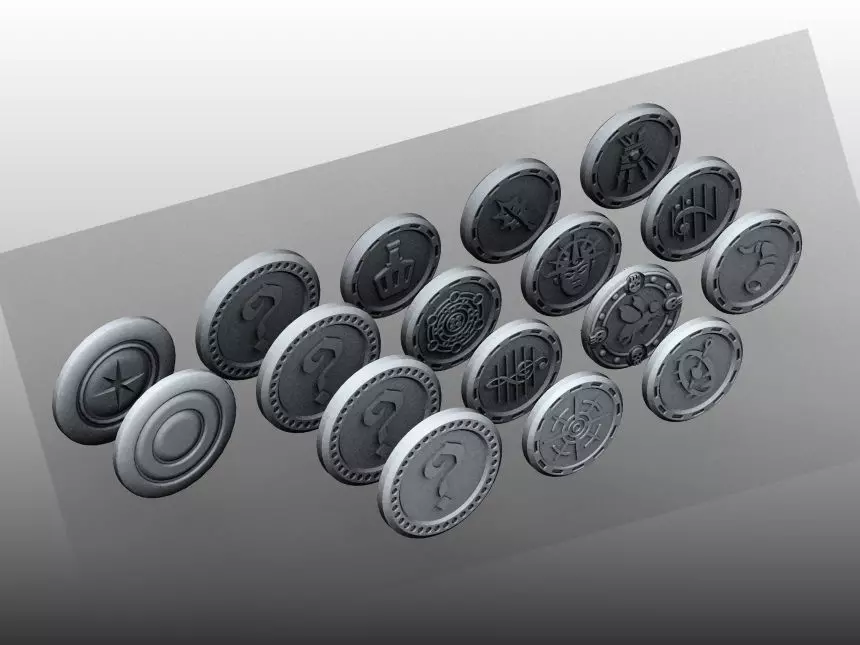 Tokens - Descent 3D print model_0