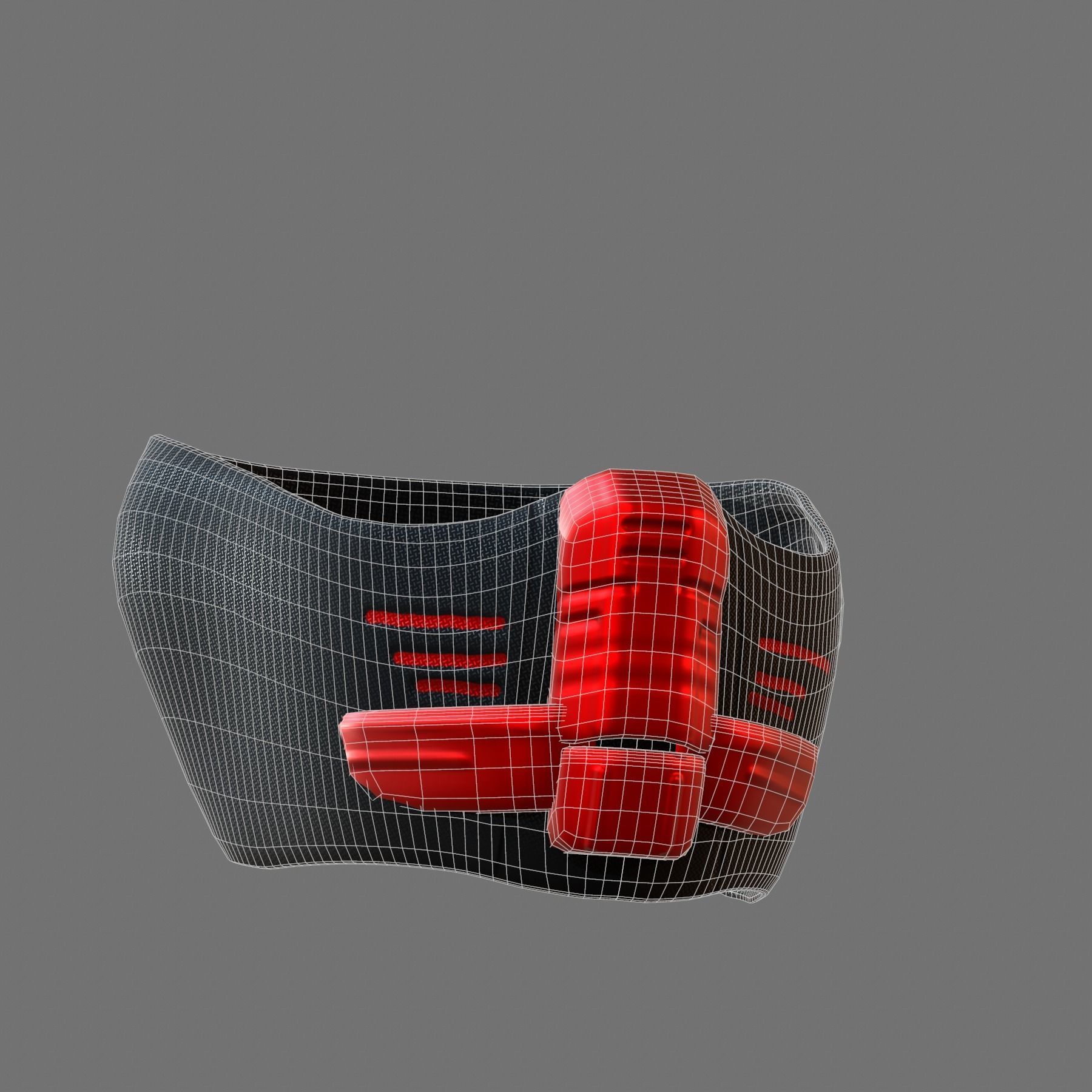 Gas mask helmet 3d model scifi Low-poly Low-poly 3D model_6