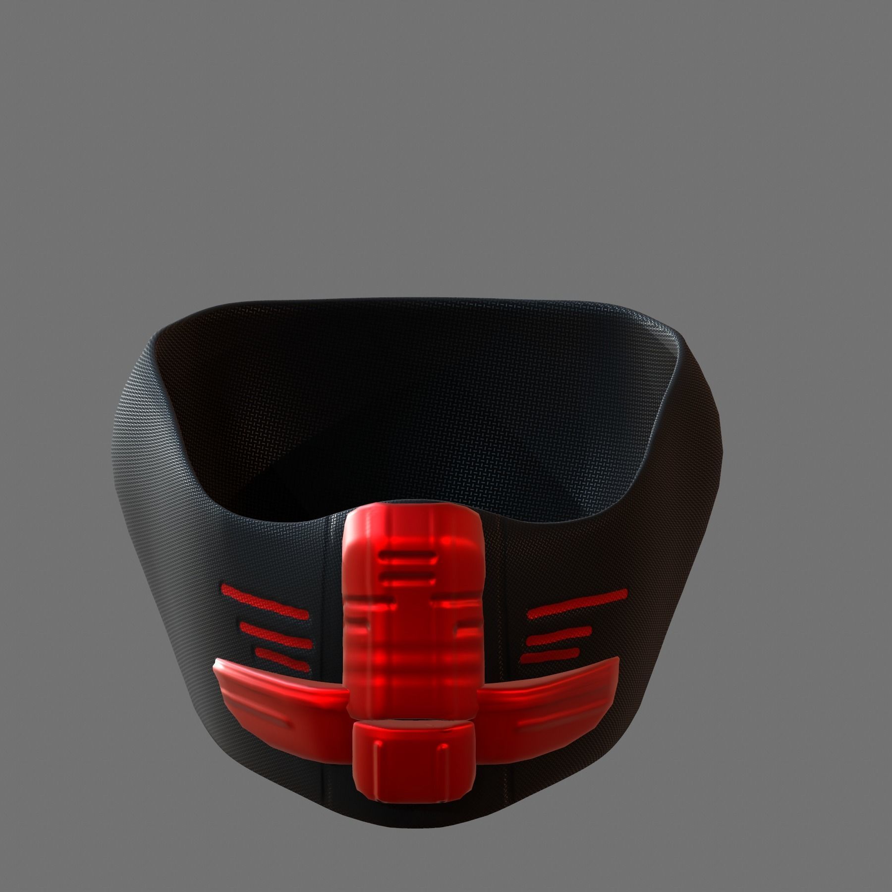 Gas mask helmet 3d model scifi Low-poly Low-poly 3D model_2