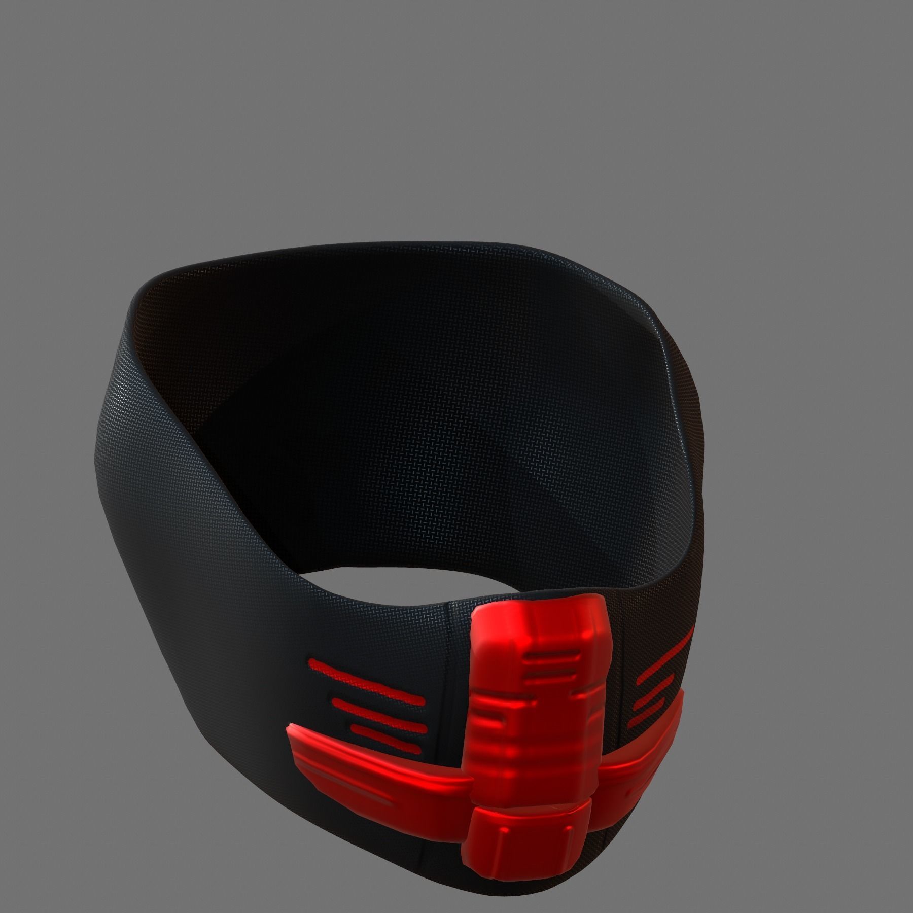 Gas mask helmet 3d model scifi Low-poly Low-poly 3D model_5