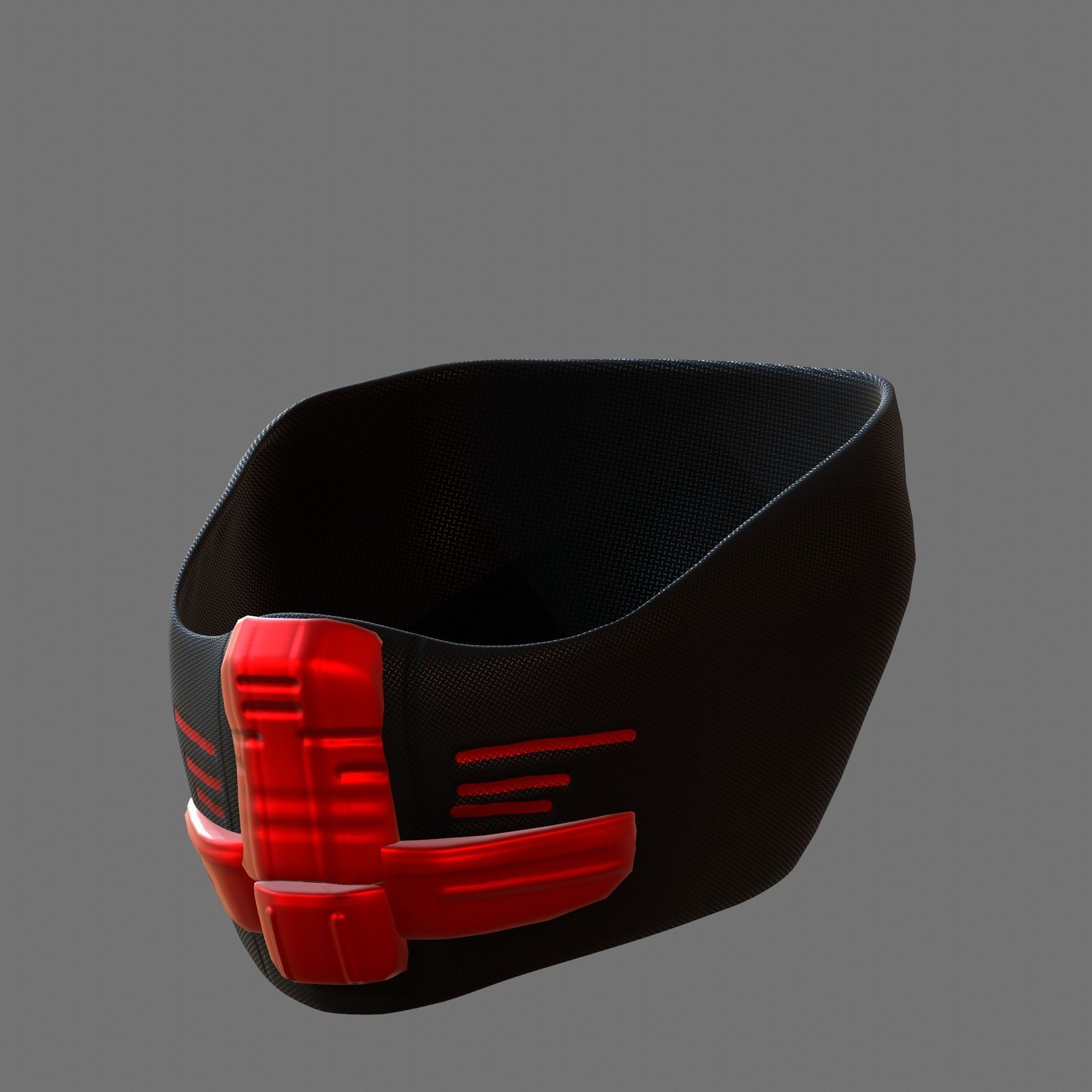 Gas mask helmet 3d model scifi Low-poly Low-poly 3D model_4