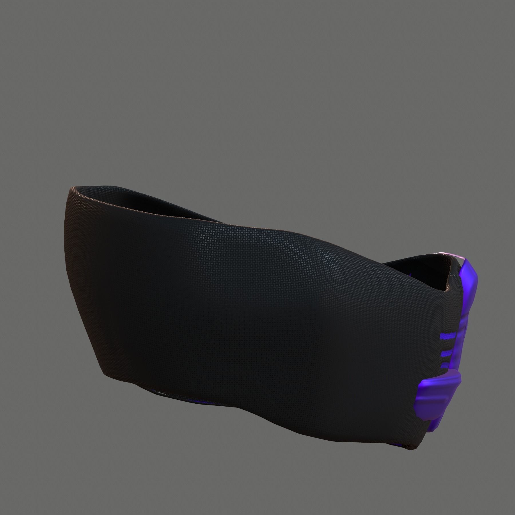 Gas mask helmet 3d model scifi Low-poly  Low-poly 3D model_7