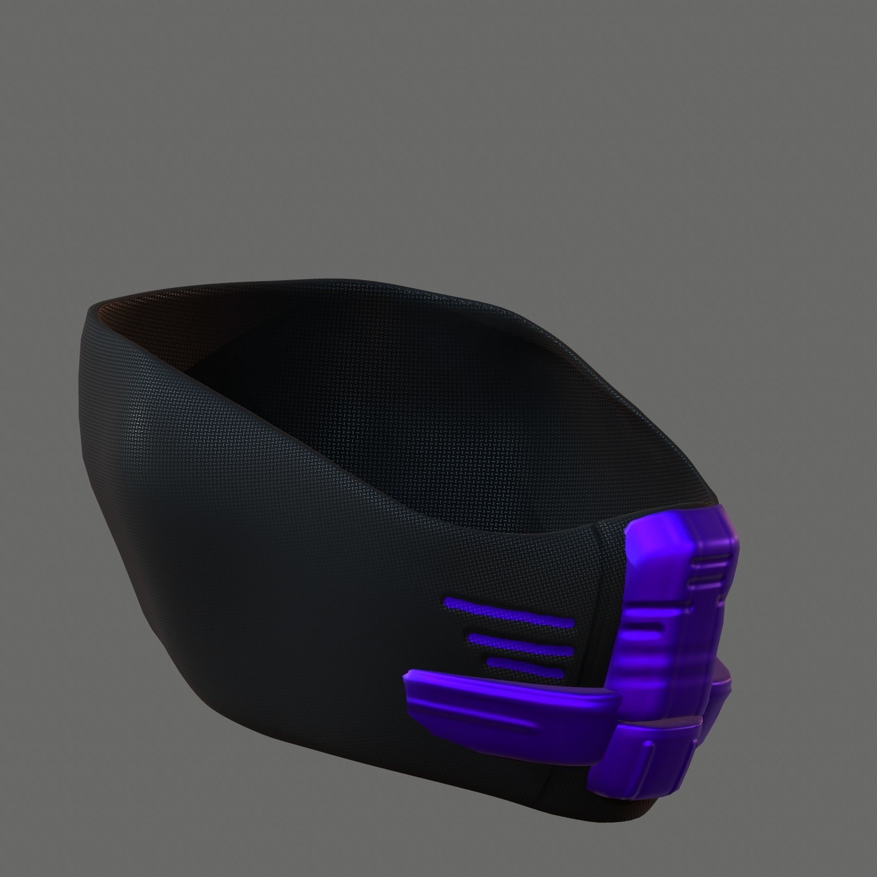 Gas mask helmet 3d model scifi Low-poly  Low-poly 3D model_6