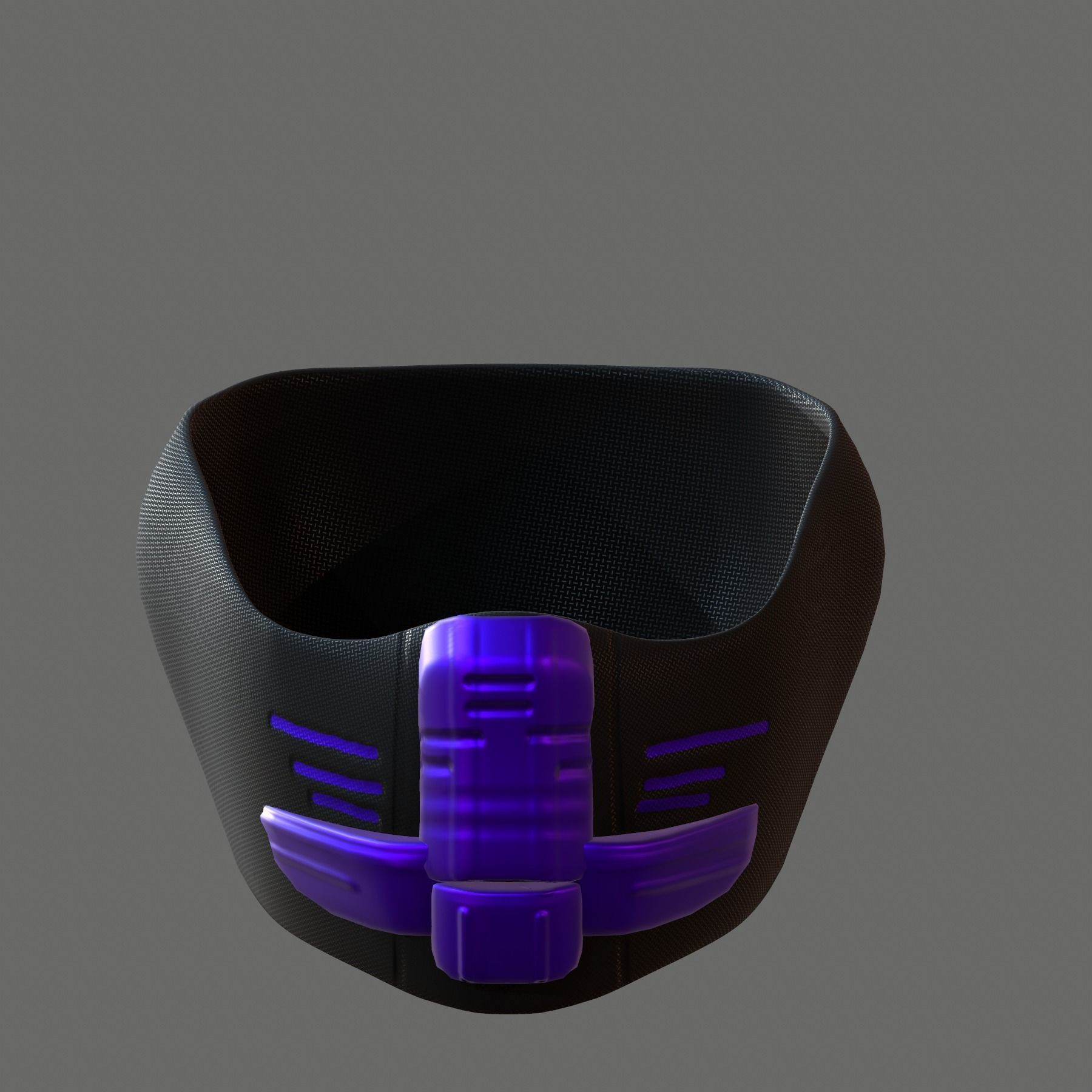 Gas mask helmet 3d model scifi Low-poly  Low-poly 3D model_2