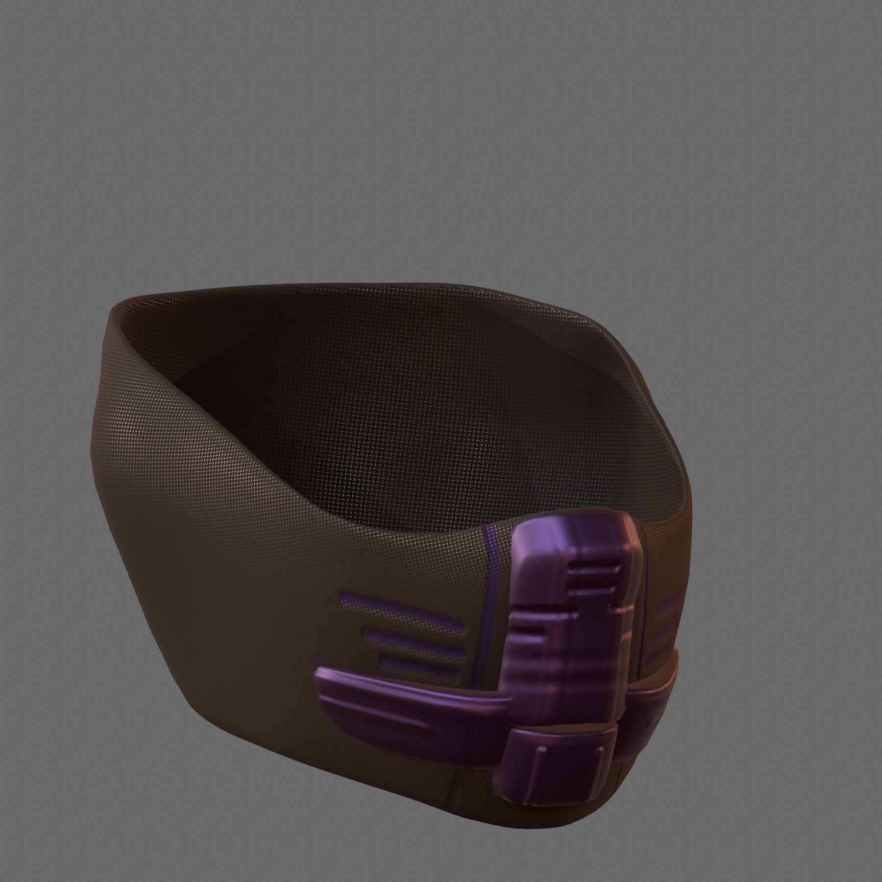 Gas mask helmet 3d model scifi Low-poly Low-poly 3D model_1