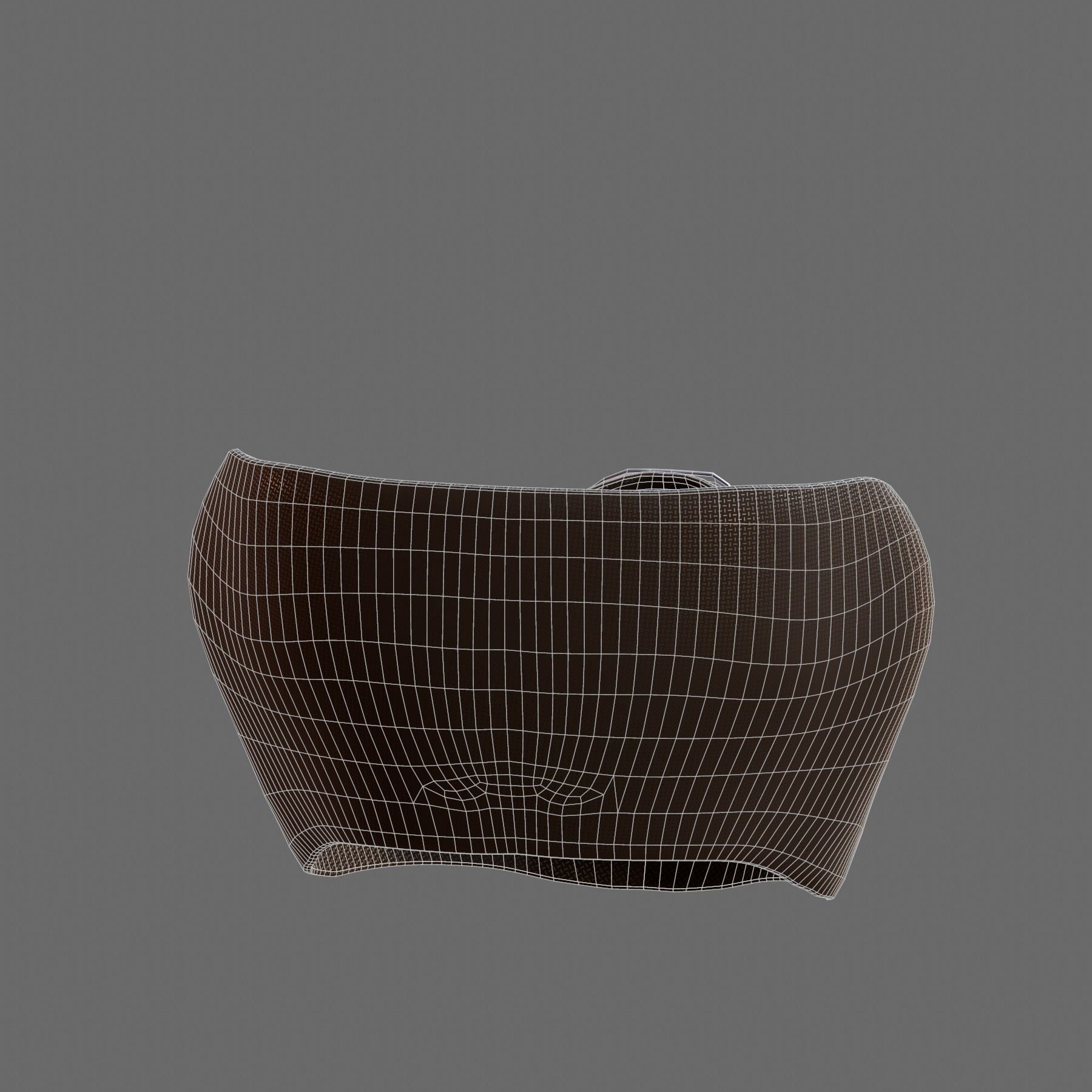 Gas mask helmet 3d model scifi Low-poly Low-poly 3D model_3