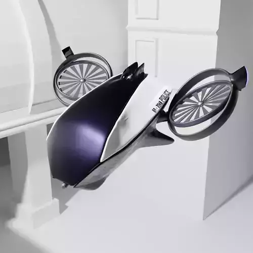 Cyberpunk Police Drone