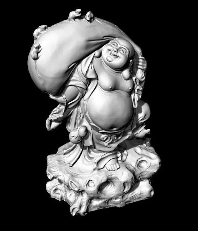 Buddha statue Maitreya bag 3D print model_0