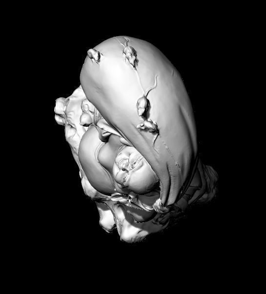 Buddha statue Maitreya bag 3D print model_1